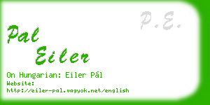 pal eiler business card
